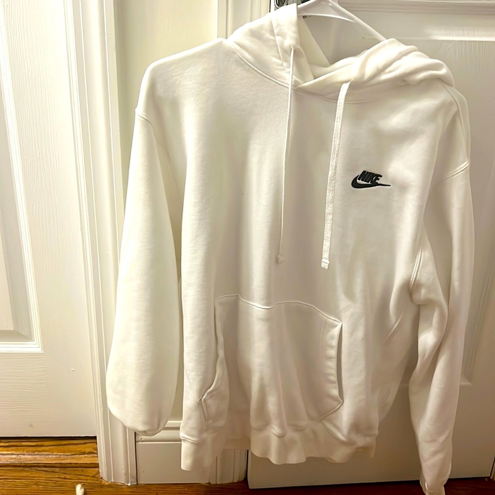 White nike hoodie